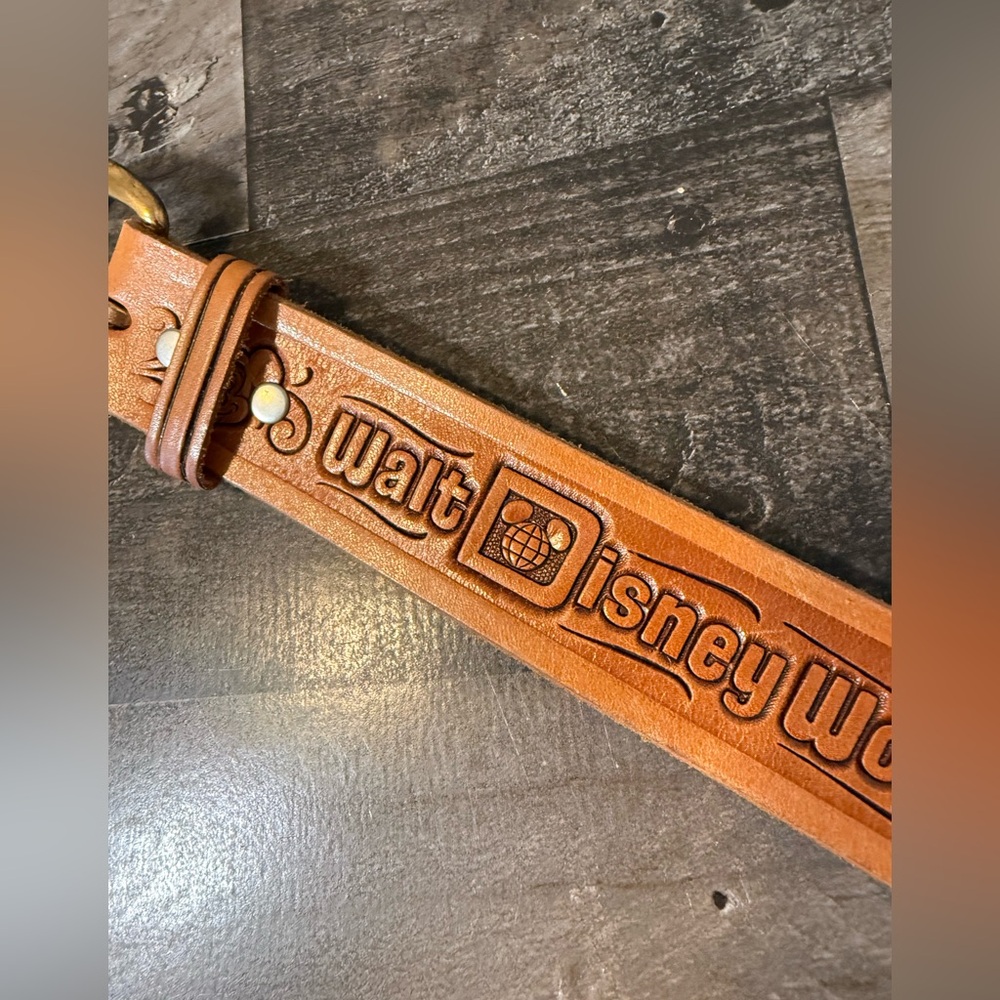 Vintage Walt Disney‎ World Leather Belt | Chambers Phoenix | Yth/Kids | Made USA